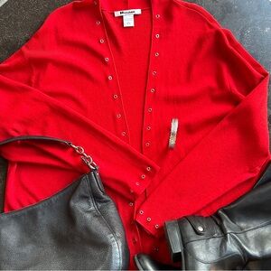 Red Cardigan - Size XL - 1X
